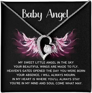 Baby Angel From Heaven Gift For Miscarriage Consolation, Gifts For Mothers, Sympathy Gifts For Loss Of Loved One, Ectopic Pregnancy, Mom Pregnancy Loss, Child Loss Necklace Pendant