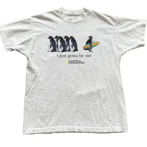 National Geographic I Just Gotta Be Me Penguin Graphic Tshirt