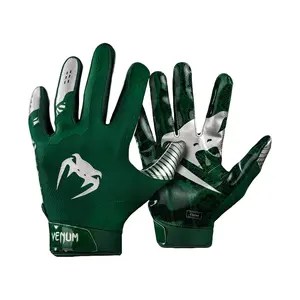 Venum Elite Football Gloves - Forest Green/Silver