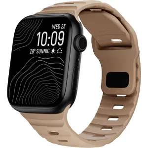 Soft Silicone Waterproof Strap Compatible with Apple Watch Ultra Band 49mm 46mm 45mm 44mm 42mm 41mm 40mm 38mm,Men Women Sport Bands for iWatch Series 10 9 8 7 6 5 4 3 2 1 SE Ultra
