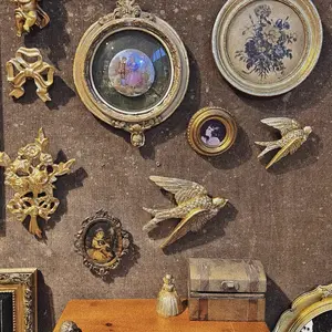 [1pc Vintage Flying Bird Decoration] 1pc, Vintage Antique Flying Bird Wall Decoration Gallery Wall Decoration Living Room Bedroom Retro Wall Homestay Wall Decoration Swallow, Room Decoration, Aesthetic Room Decor Hanging Ornaments Hangable Multicolor