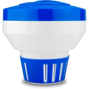 Floating Pool Chemical Dispenser – X-Large 7.5” Chlorine or Bromine Tablet Holder – Adjustable Floater for Pools, Hot Tubs & Spas – Holds Up to 4 Tablets – Deluxe Design