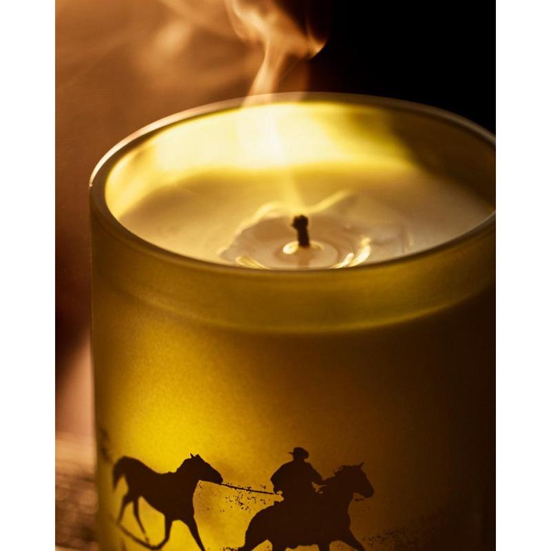 Harry's Inverness Candle Decor | Frosted Glass Vessel | Custom Artwork