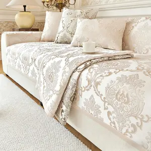 European Style Sofa Cover, Soft Skin-Friendly, Anti-Scratch Dustproof Non-Slip Pet Friendly