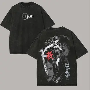 Men's Vintage Distressed Graphic T-Shirt - Unisex Streetwear Short-Sleeve Crewneck Top for All Seasons, Tshirt