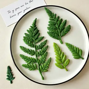 Realistic fern leaf silicone mold, perfect for injection molding resin, perfect for projects involving resin crafts, clay, wax, and gypsum. Very suitable for making handmade decorations and enhancing gifts.