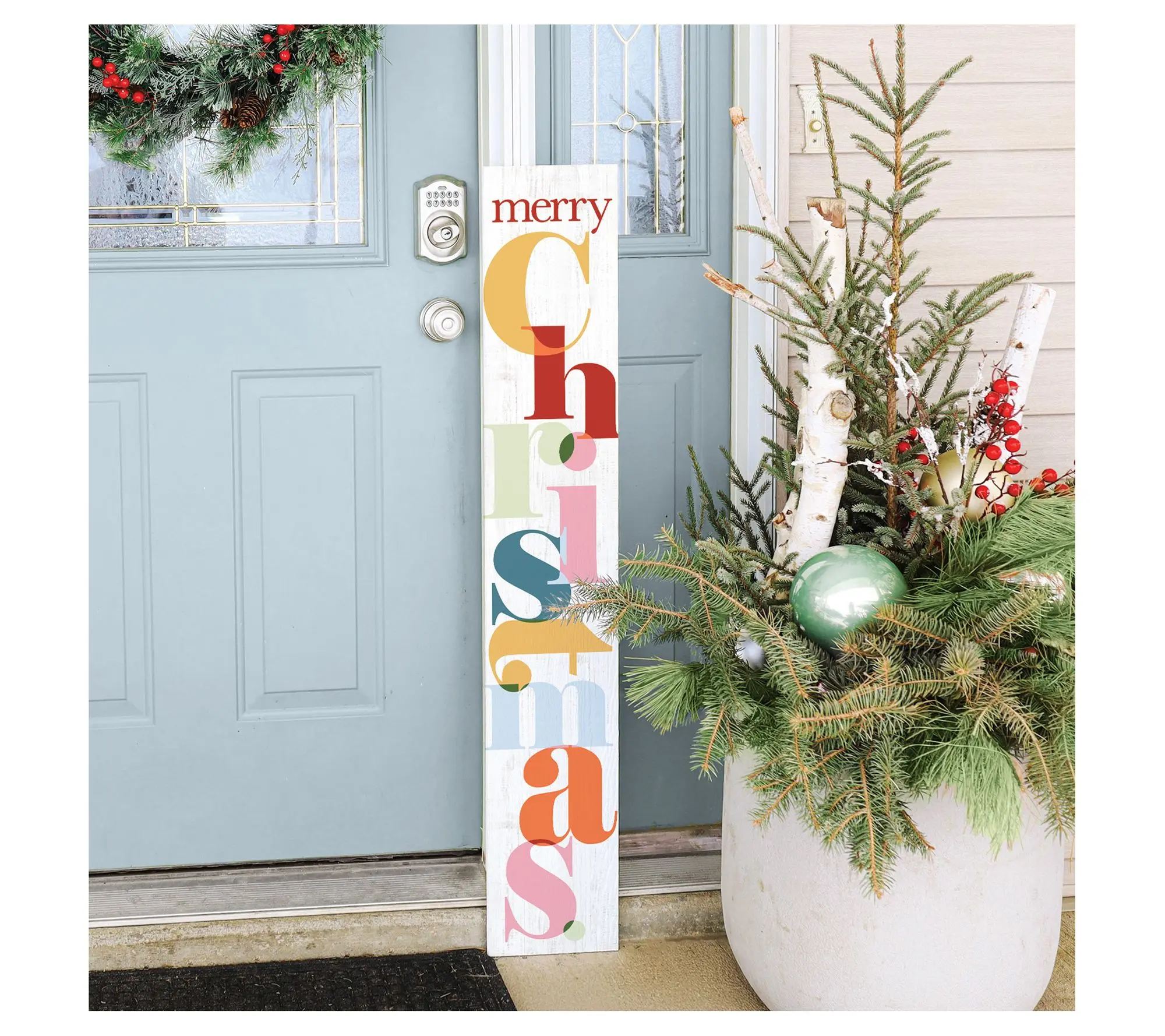 Sincere Surroundings 47" Christmas Overlap Porch Board