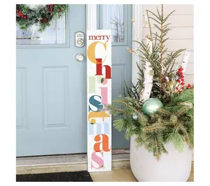 Sincere Surroundings 47" Christmas Overlap Porch Board