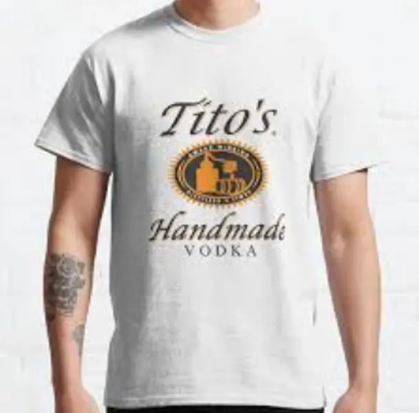 Tito’s Handmade Vodka Racerback Shirt , Tito's Men T-shirt Classic Cotton
