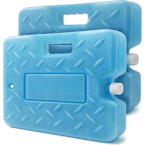 Large Ice Pack for Coolers – 4 lb Reusable Refreezable Cooler Ice Pack, Long Lasting Blue Gel Pack for Camping, Travel, Lunch, Beach, Colder Than Ice -5°C