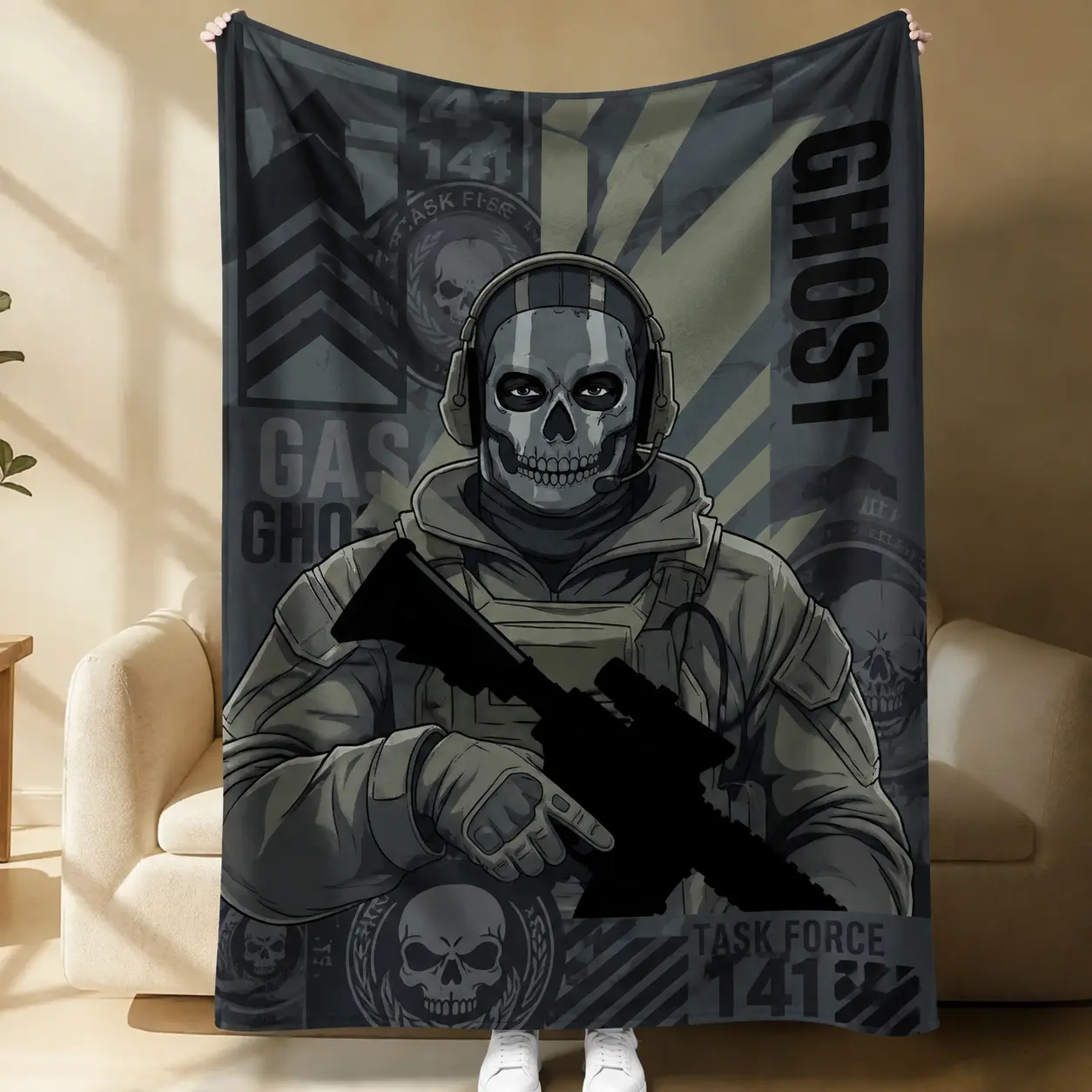 Call of Duty Fleece Blanket, Ultra Soft Gaming Throw, Cozy Plush Blanket for Bed, Sofa & Couch, Gamer Room Decor, Fan Gift