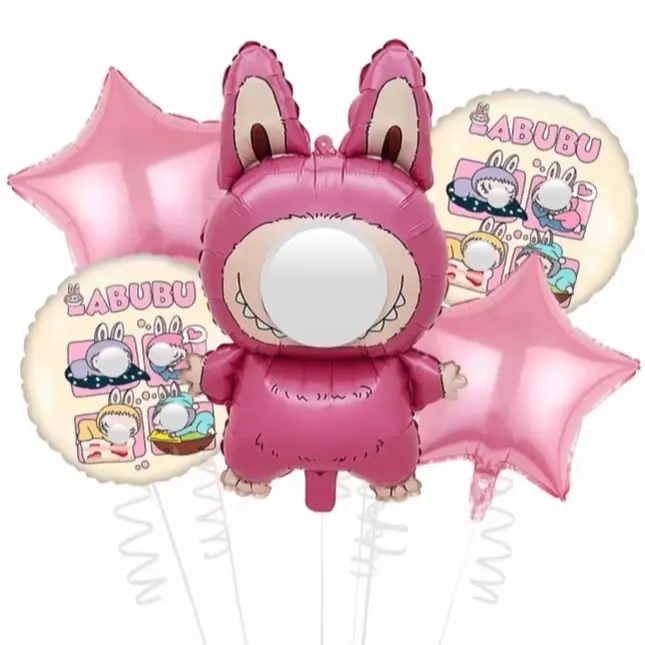 BABUBU pink,white Balloon / 5 PCs BABUBU pink,white Balloon / 5 PCs