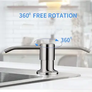 Built in Soap Dispenser for Kitchen Sink, Countertop Soap Dispenser Pump with 40" Extension Tube kit, No Need to Refill