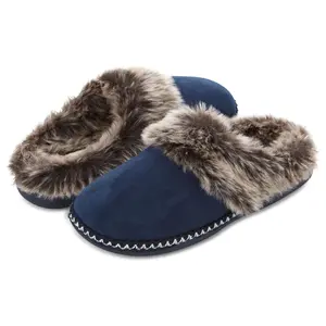 Floopi Women's Faux Suede with Aztec Trim Clogpers