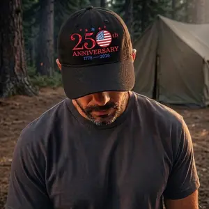 Personalized USA 250th Anniversary Hat, Embroidered America 1776-2026 Vintage Cap, Custom Patriotic USA Flag Gift