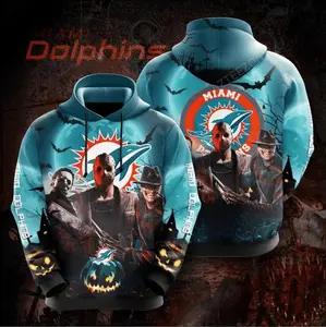 Halloween Miami Dolphins 3D Hoodie