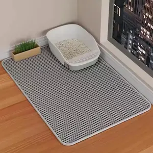 Pet cat litter pad washable double-layer splash-proof cat paw wiping pad cat litter box supplies cat pad