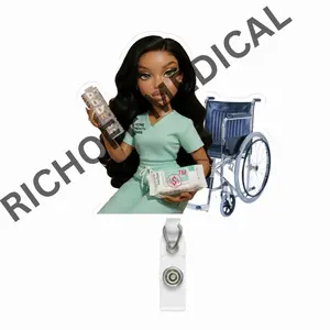 Rich Off Medical | Home Health Barb Med Barb Badge Reel
