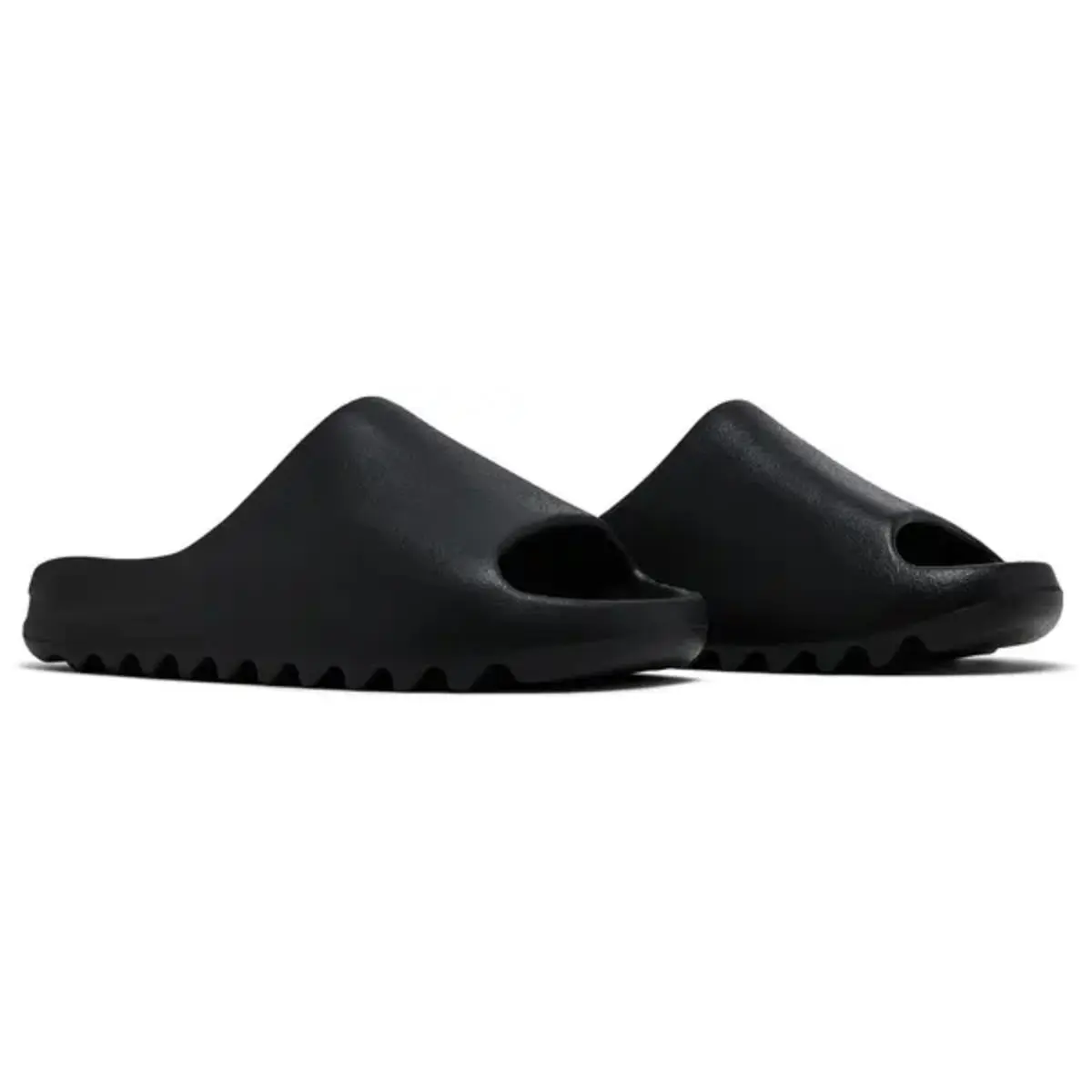 Men's & Women's Fashion Ergonomic Foam Thick-Sole Slide Sandals, All-Black 1-Piece Molding Design, Wear-Resistant Lug Outsole, Versatile Casual Footwear for Pool & Commute Use