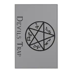 Supernatural Devil's Trap Area Rug - Perfect for Witchy Decor, Home Decor, Halloween, Bohemian Style, Gift for Occult Enthusiasts TV show Supernatural