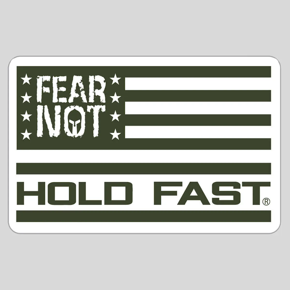 HOLD FAST Military Vinyl Sticker, 3.5"x2" Unisex Water-Resistant Weatherproof Hold Laminated Durability Bike Accessory, Courage-Encouraging Faith-Inspiring for DIY Scrapbooking & Stamping
