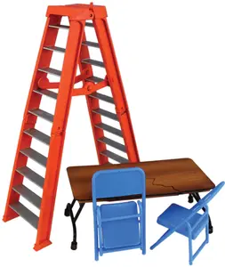 Ultimate Ladder & Table Playset (Orange) - Ringside Exclusive Ringside Collectibles Wrestling Action Figure Accessories