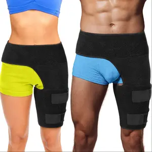 1pc Sciatic Nerve Pain Relief Hip Support Belt - Neoprene Groin Strain and Sacroiliac Joint Stabilizer - Fitness and Weightlifting Protective Gear for Thigh, Hamstring, and Hip Injury Recovery - Universal Fit, No Battery Required