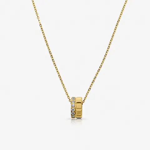 EVRY JEWELS Gold or Silver Plated Women's Hypoallergenic Double Drama Necklace