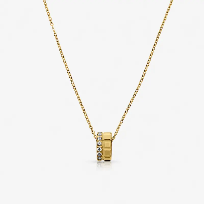 EVRY JEWELS Gold or Silver Plated Women's Hypoallergenic Double Drama Necklace