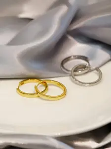 Minimalist Temperament Hoop Earrings, Elegant Jewelry for Party, Daily Clothing Decor, Trendy All-match & Exquisite Jewelry for Birthday Gift