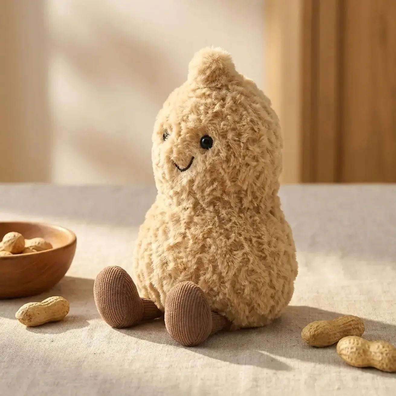 Jellycat Little Peanut Buddy Plush Cute Nut Character Soft Desk Companion Gift for All Ages