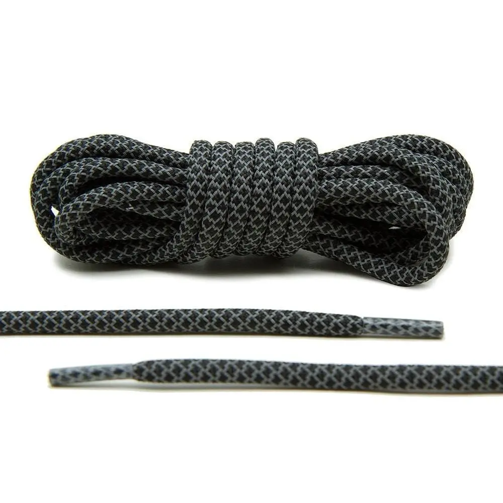 Black 3M Reflective Rope Laces Black 3M Reflective Rope Laces