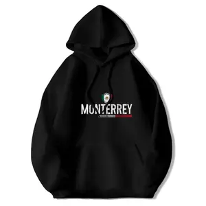 Mens Monterrey Mexico Graphic Hoodie Featuring Soft Fleece Pullover with State Flag Colors and Lettering Ideal for Casual Streetwear Sports and Travel Pride Gift for Men and Unisex Fit