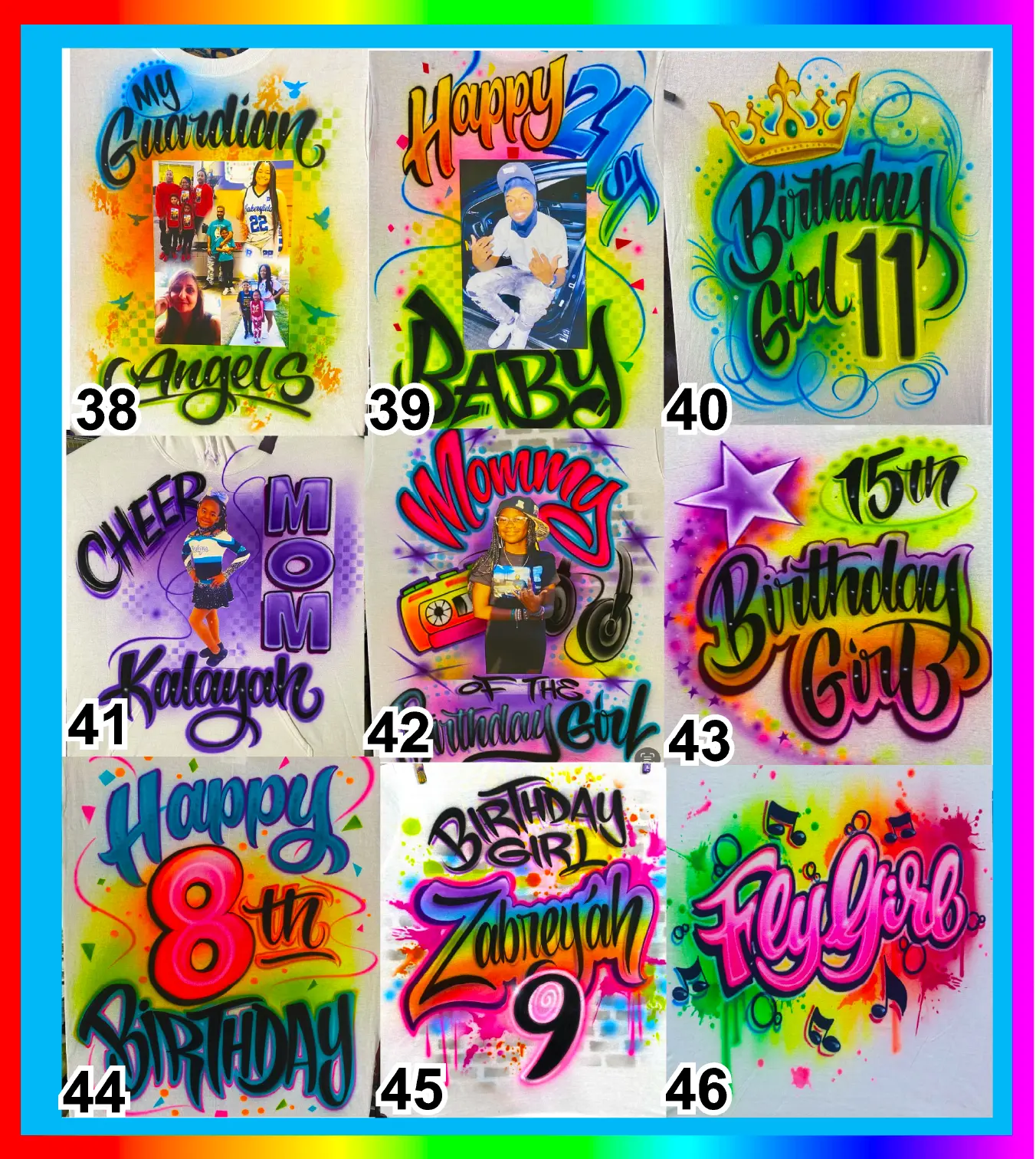 Airbrushed Custom T-shirt - CHOOSE YOUR DESIGN #