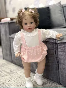 Reborn Toddler Doll 26 Inch Pippa Realistic Chubby Body Vinyl Doll with Magnetic Pacifier & Clothes Perfect for Birthday Christmas Girl