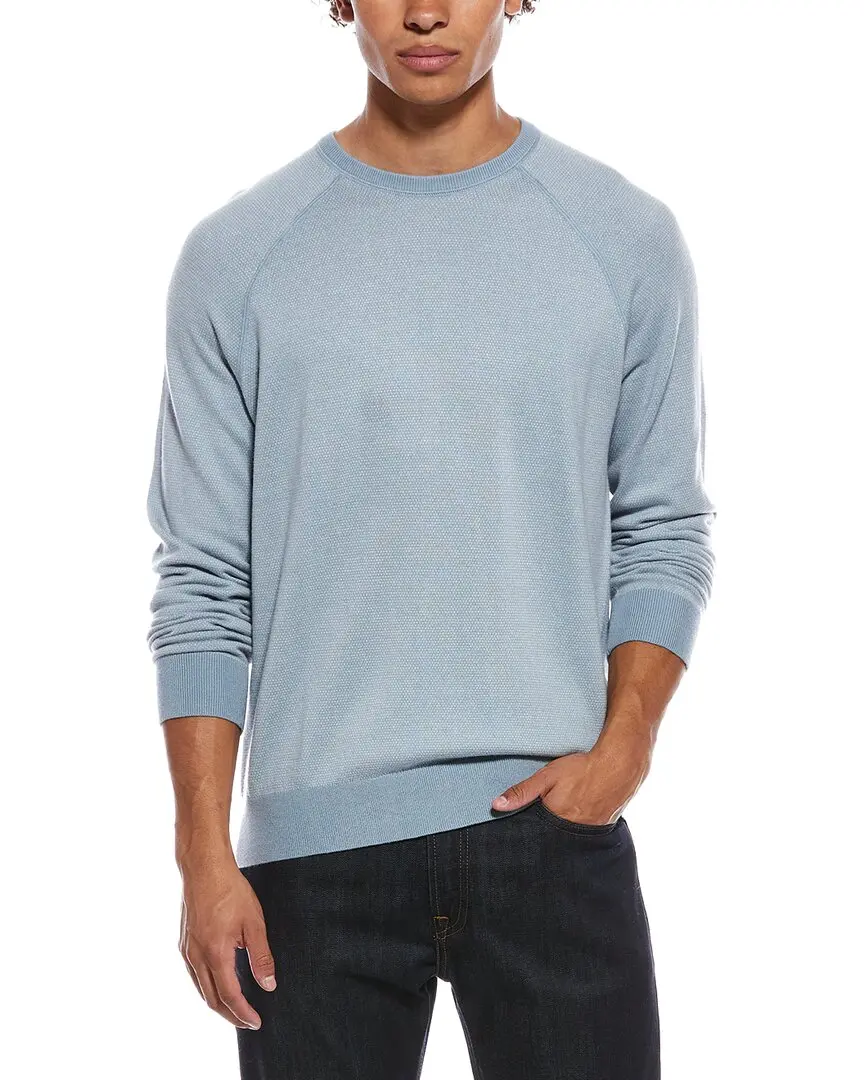 Vince Birdseye Raglan Wool & Cashmere-Blend Crewneck Sweater
