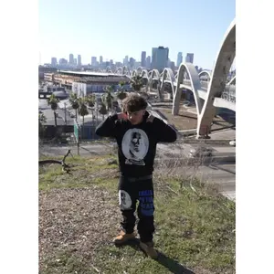 FRANKLIN-DEAD HOMIES Straight Leg Style Jeans  - DARK BLACK