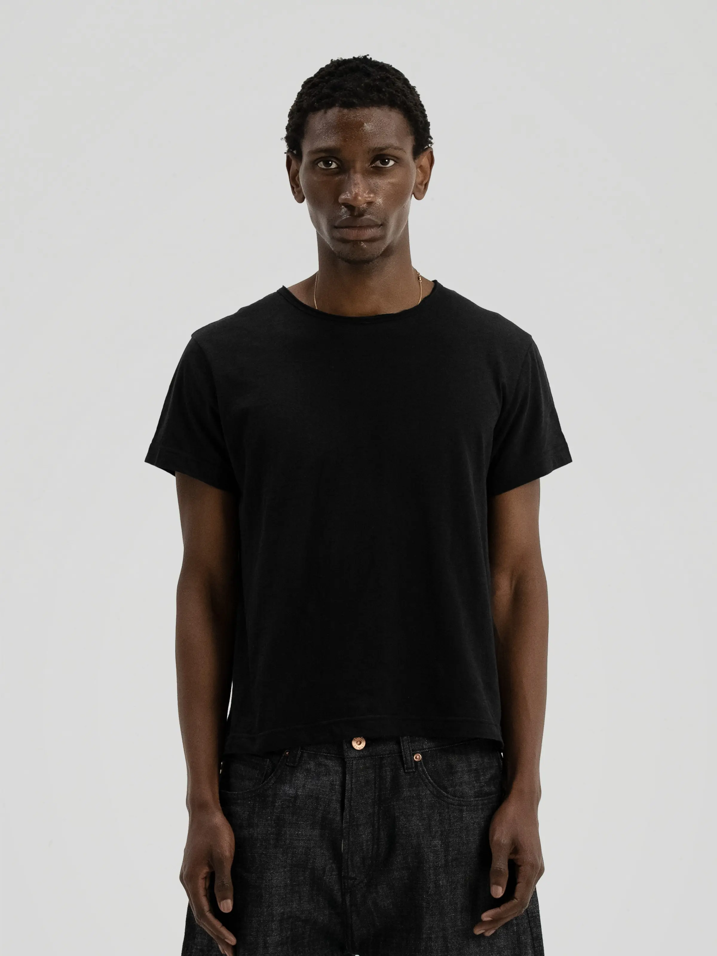 'Terrain' Black Slub Tee