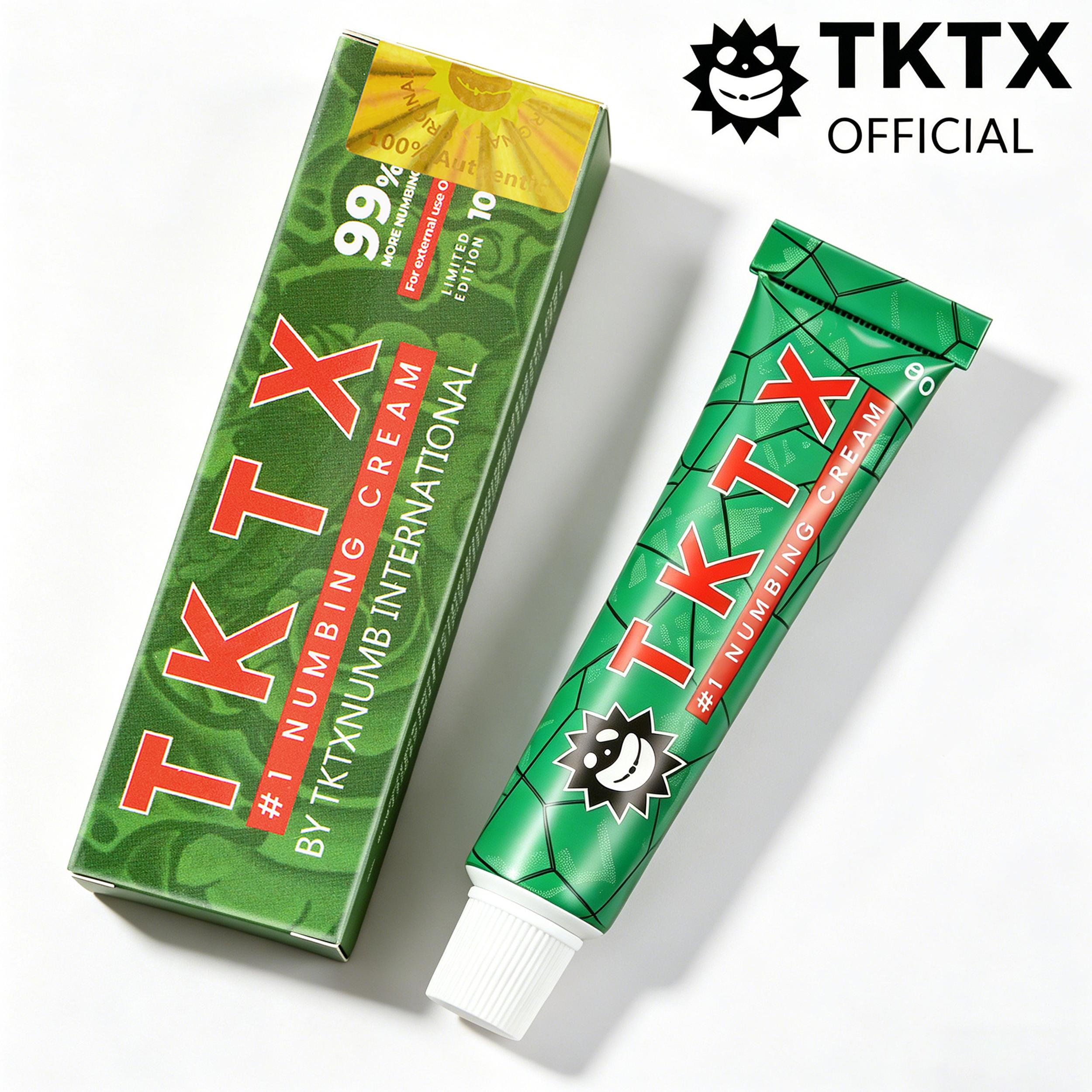 TKTX Tattoo Numbing Cream | Limited Edition 99% Very Strong | Tattoos | Laser Removal | Waxing | Eyebrow Threading | Cosmetic Cream 10g.