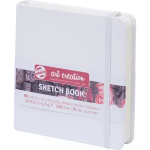 Sketchbook White 12X12 cm, 140 Grams