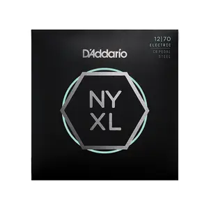 D'Addario NYXL1270PS Nickel Wound C6 Pedal Steel Guitar Strings, Regular, 12-70