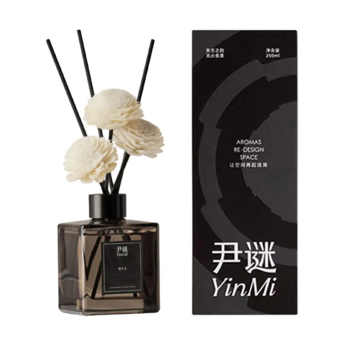 Yinmi Oriental Elegance Reed Diffuser - Long Lasting Home Fragrance, Natural Essential Oil Scent for Living Room, Bedroom, Office - Elegant Home Decor Gift