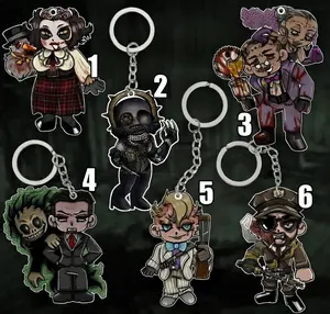 UPDATED Outlast Trials Acrylic Keychains, 3 Inch 8cm Double Sided Acrylic Charms, Horror Game Collectible Aesthetic, Gift for Outlast Trials Fans, Gift for Horror Game Lovers, Collector Keychain
