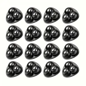16pcs Triple Ball Bearing Swivel Casters, 360 Degree Rotation, Super Sticky Self-Adhesive, Durable Silent Furniture Wheels, Industrial Metal, Universal Casters