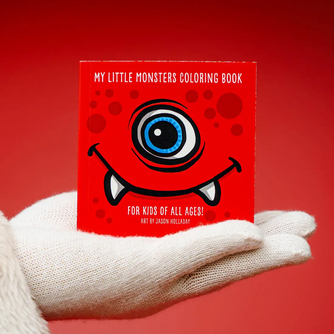 My Little Monsters Coloring Book #1 - 4" x 4" Pocket-Sized Book with 50 Unique Monsters, Markers Approved, Heavyweight Paper Stock