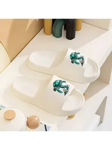 Adorable Glowing Sea Turtle Slippers with Blue Shell and Coral Accents Perfect for Beach Lovers and Kids Soft Comfortable Footwear with Marine Life Design Ideal for Summer Casual Wear or Poolside Use