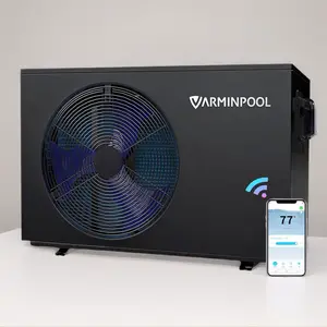 VarminPool Electric Pool Heat Pump 30,000 BTU 8000 Gallons WiFi Control Titanium Heat Exchanger Smart Inverter for Above Ground & Inground Pools 120V