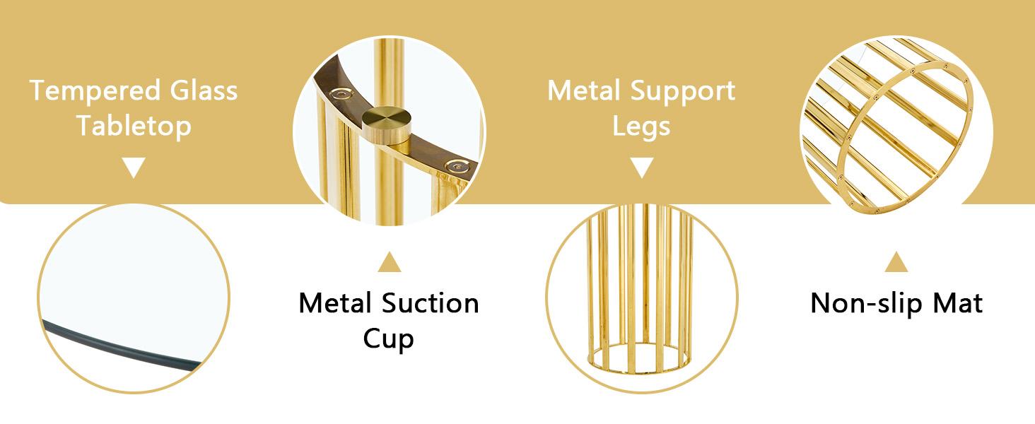 71 Inch Oval Tempered Glass Dining Table, Modern Light Luxury Gold Double Pedestal Kitchen Dining Table, Scratch Resistant Easy Clean Glass Top, Seats 6-8 for Dining Room Restaurant 71 Inch Oval Tempered Glass Dining Table, Modern Light Luxury Gold Double Pedestal Kitchen Dining Table, Scratch Resistant Easy Clean Glass Top, Seats 6-8 for Dining Room Restaurant