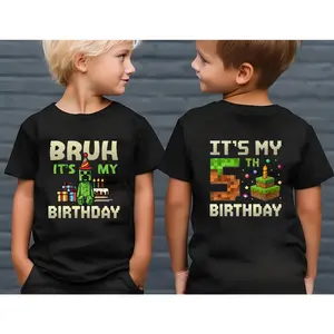 🎮 🎂 Double-Sided MineC Gamer Birthday Shirt 100% Cotton, Custom Number Boy Tee – It’s My Birthday Style! 🚚 In Stock & Fast Ship – Don’t Miss! # MineCGamer # gamebirthday # CustomBirthdayShirt # TikTokMadeMeBuyIt. # TikTokShop.