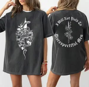 I Will Not Yield to Disrespectful Men, AOC Quote, Feminist Shirt, Angry Feminist, Womens Rights